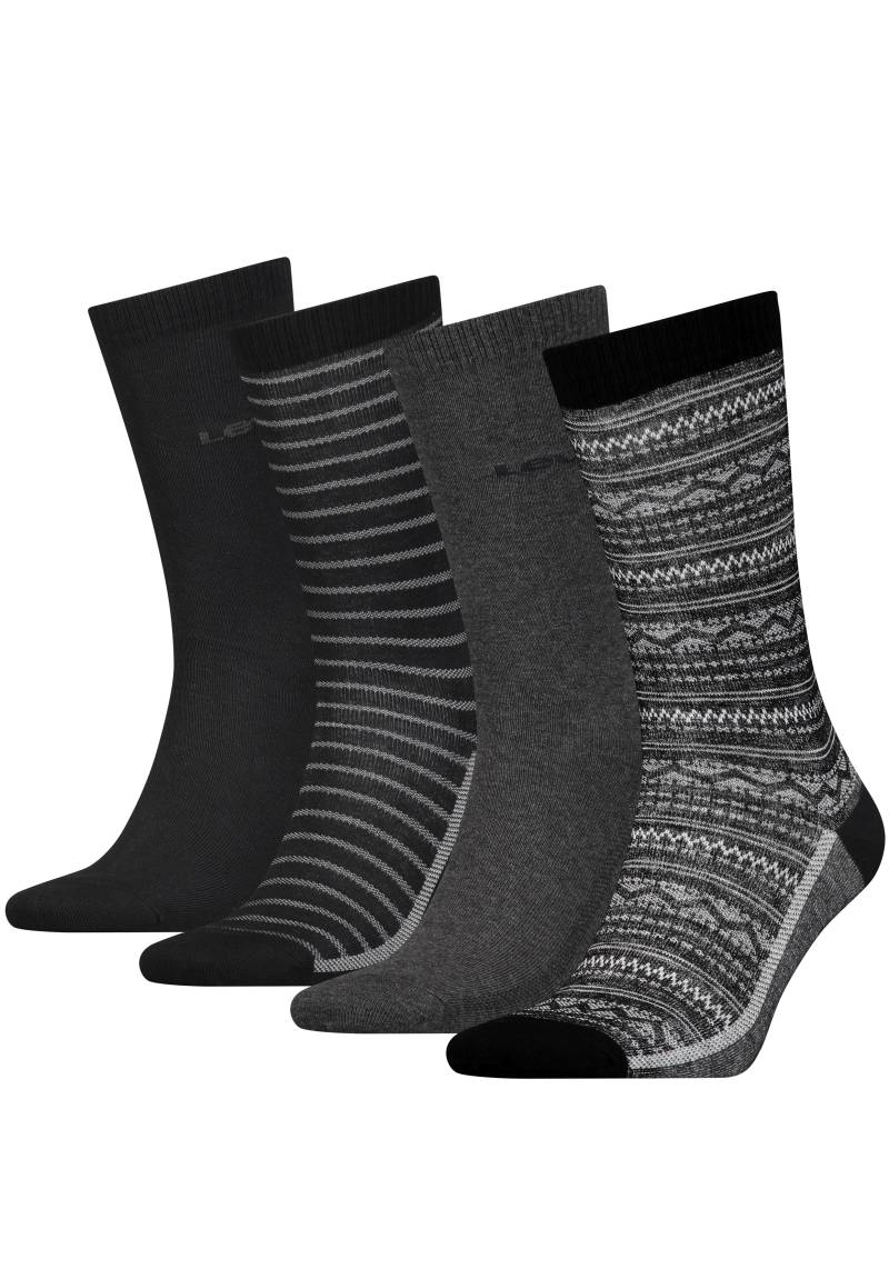 Levi's® Socken, (Packung, 4er-Pack), mit breitem Logobund von Levi's®