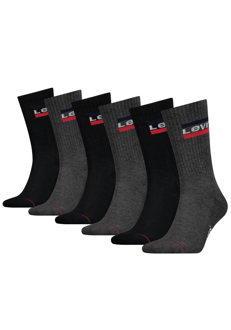 Levi's® Socken, (Packung, 6 Paar), mit breitem Logobund von Levi's®