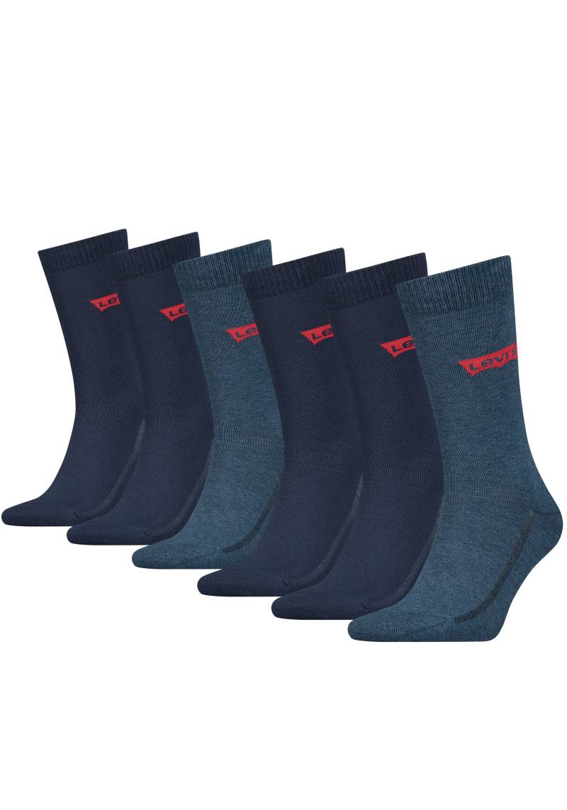 Levi's® Socken, (Packung, 6 Paar), mit breitem Logobund von Levi's®