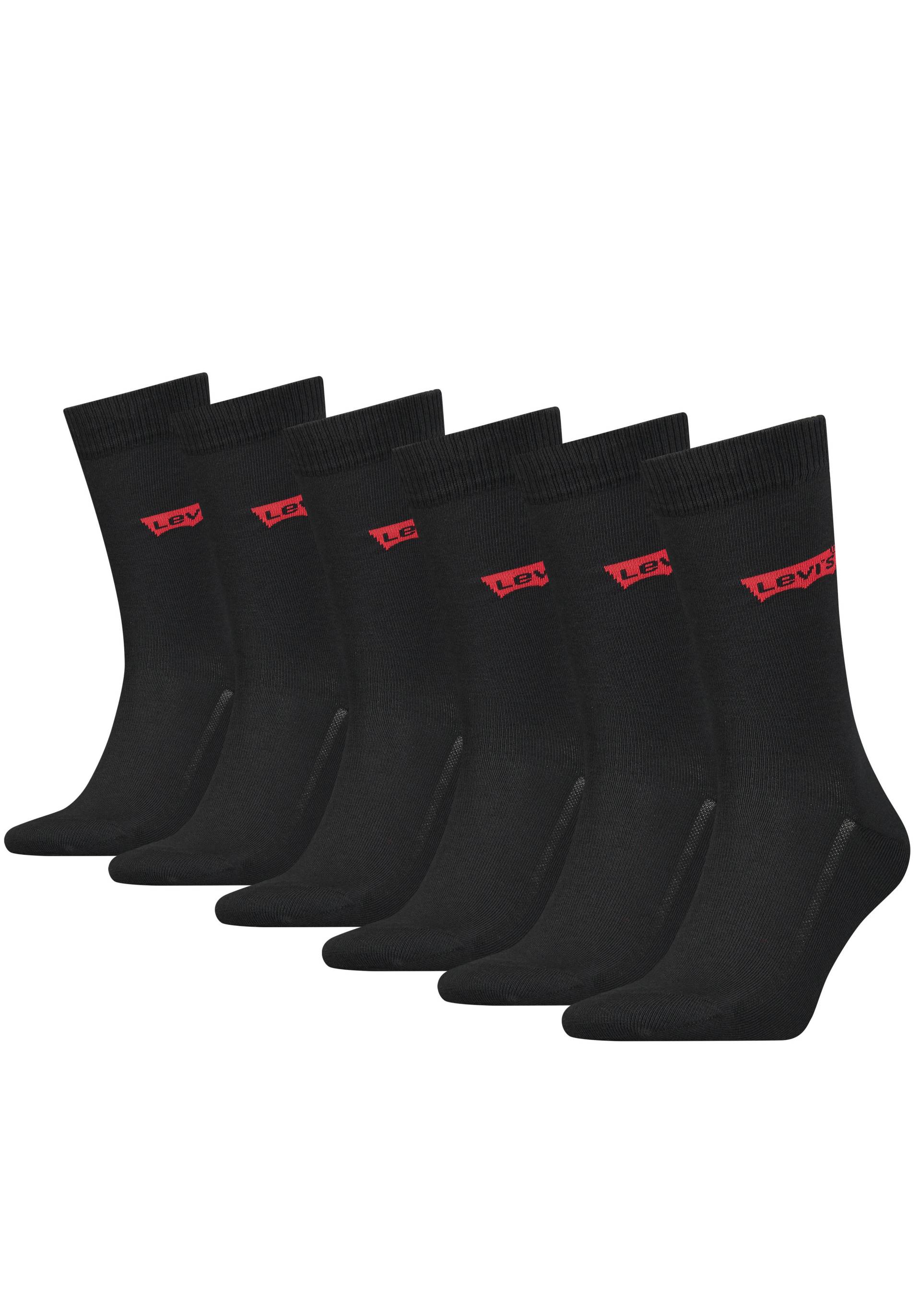 Levi's® Socken, (Packung, 6er-Pack), mit breitem Logobund von Levi's®