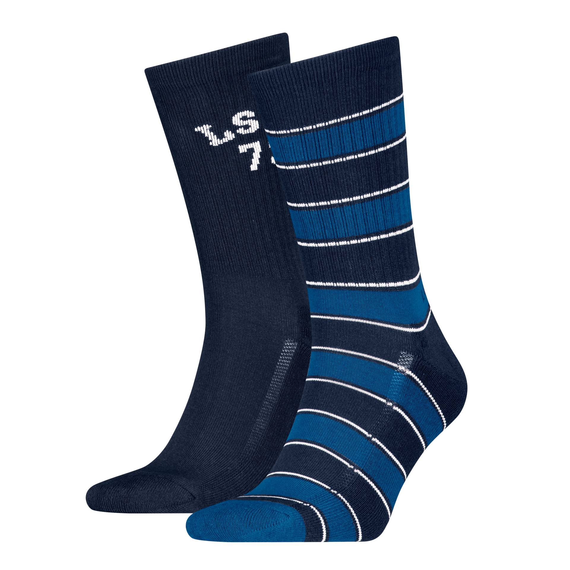 Levi's® Socken »LEVIS REG CUT RUGBY STRIPE 2P«, (2 Paar), mit angenehm weichem Tragegefühl von Levi's®