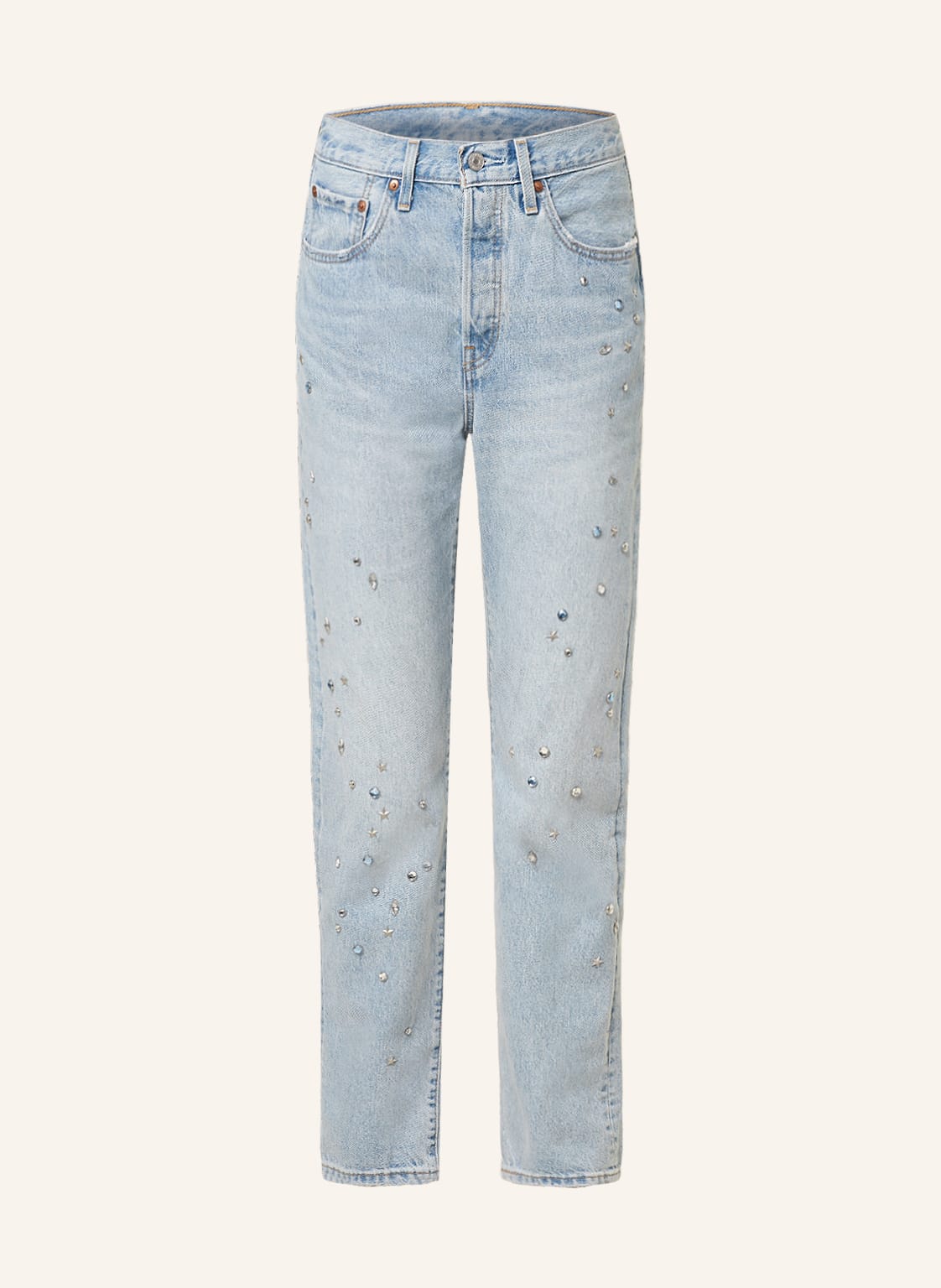 Levi's® Straight Jeans 501 Mit Schmucksteinen blau von Levi's®