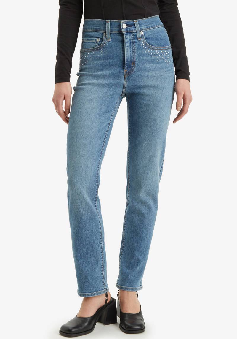 Levi's® Straight-Jeans »724 HIGH RISE STRAIGHT«, CAMP DENIM RHINESTONE von Levi's®