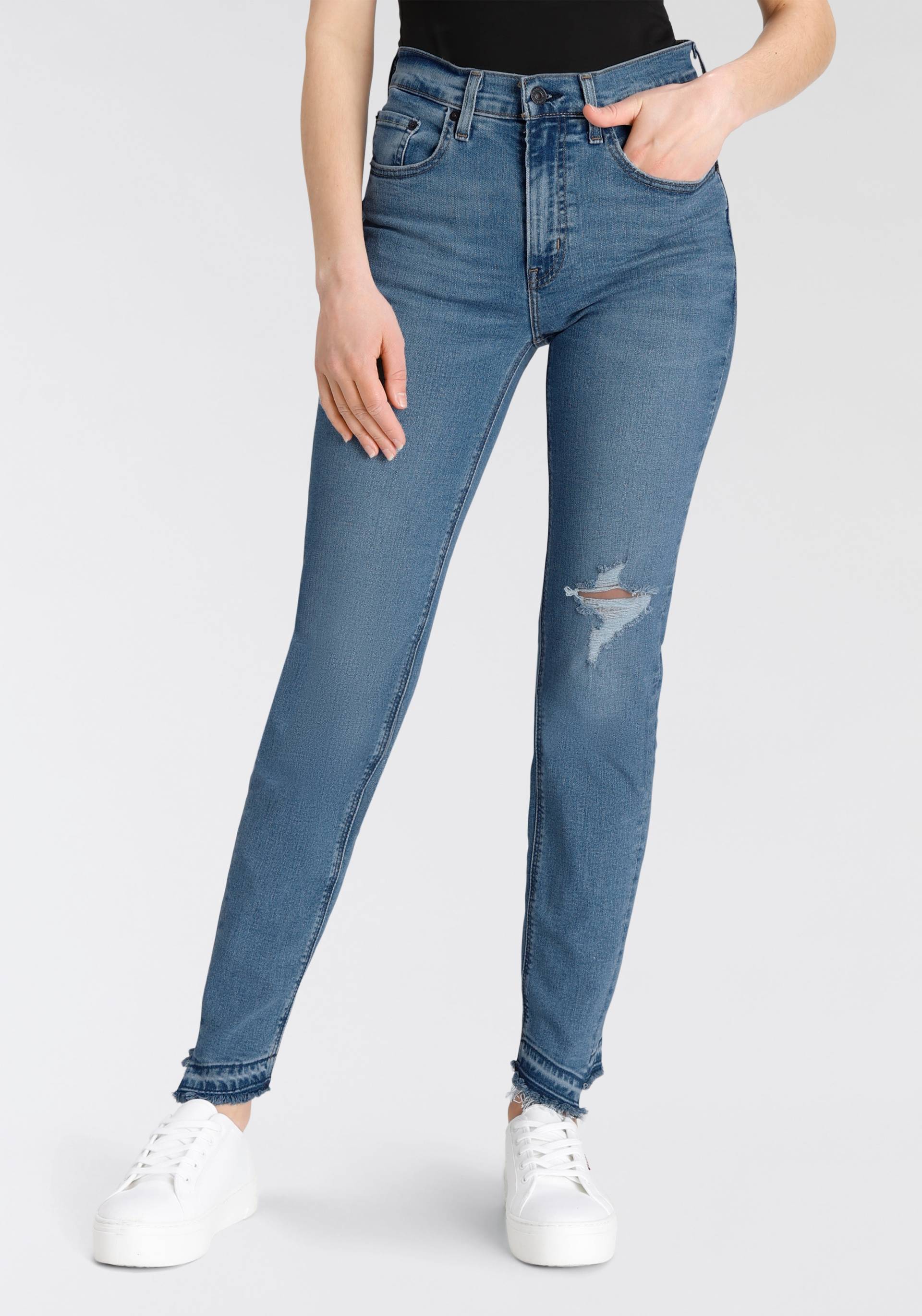 Levi's® Straight-Jeans »724 High Rise Straight«, mit Fransen am Saum von Levi's®
