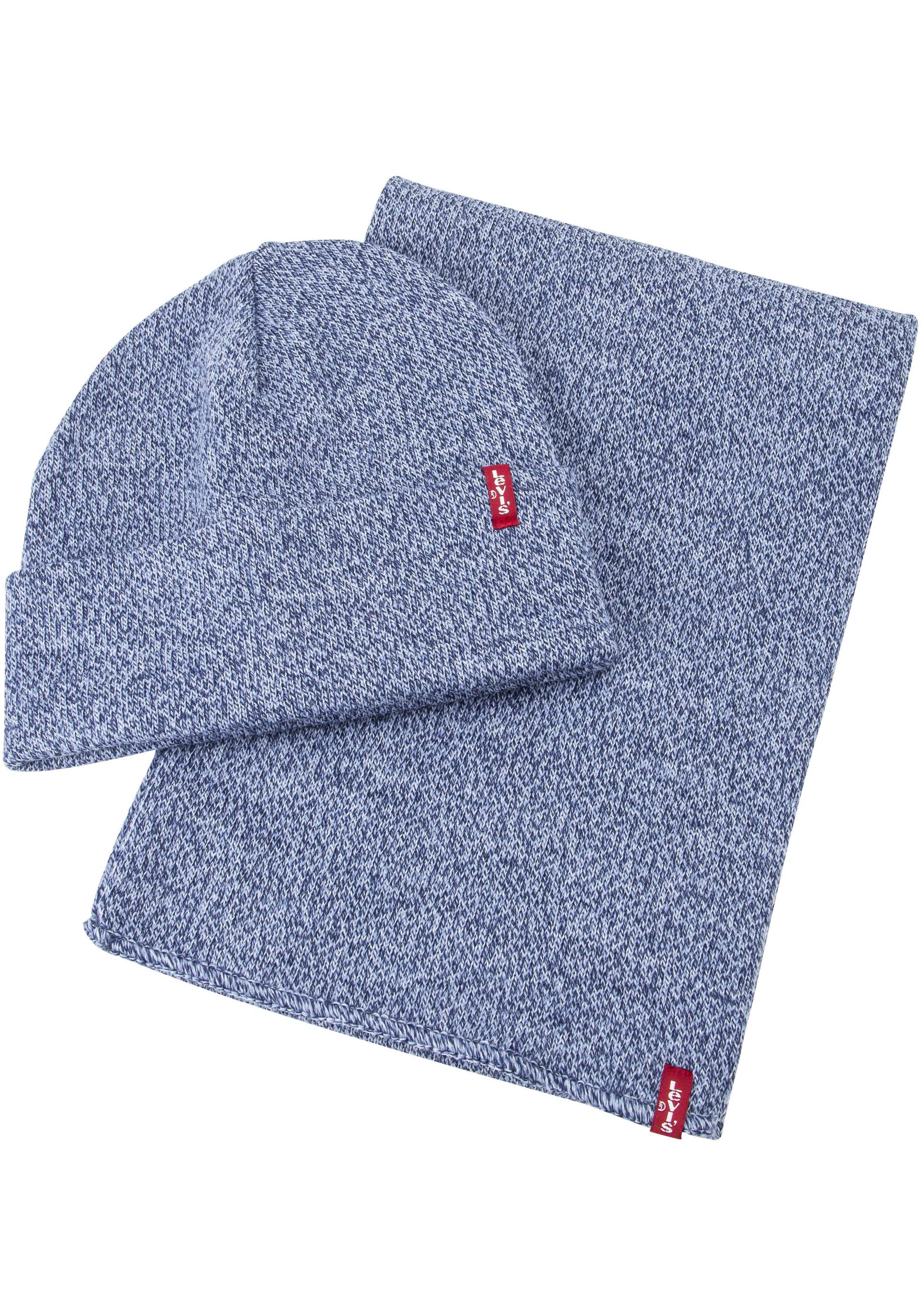 Levi's® Strickmütze »HOLIDAY GIFT S«, (2 St.), und Schal im Set von Levi's®