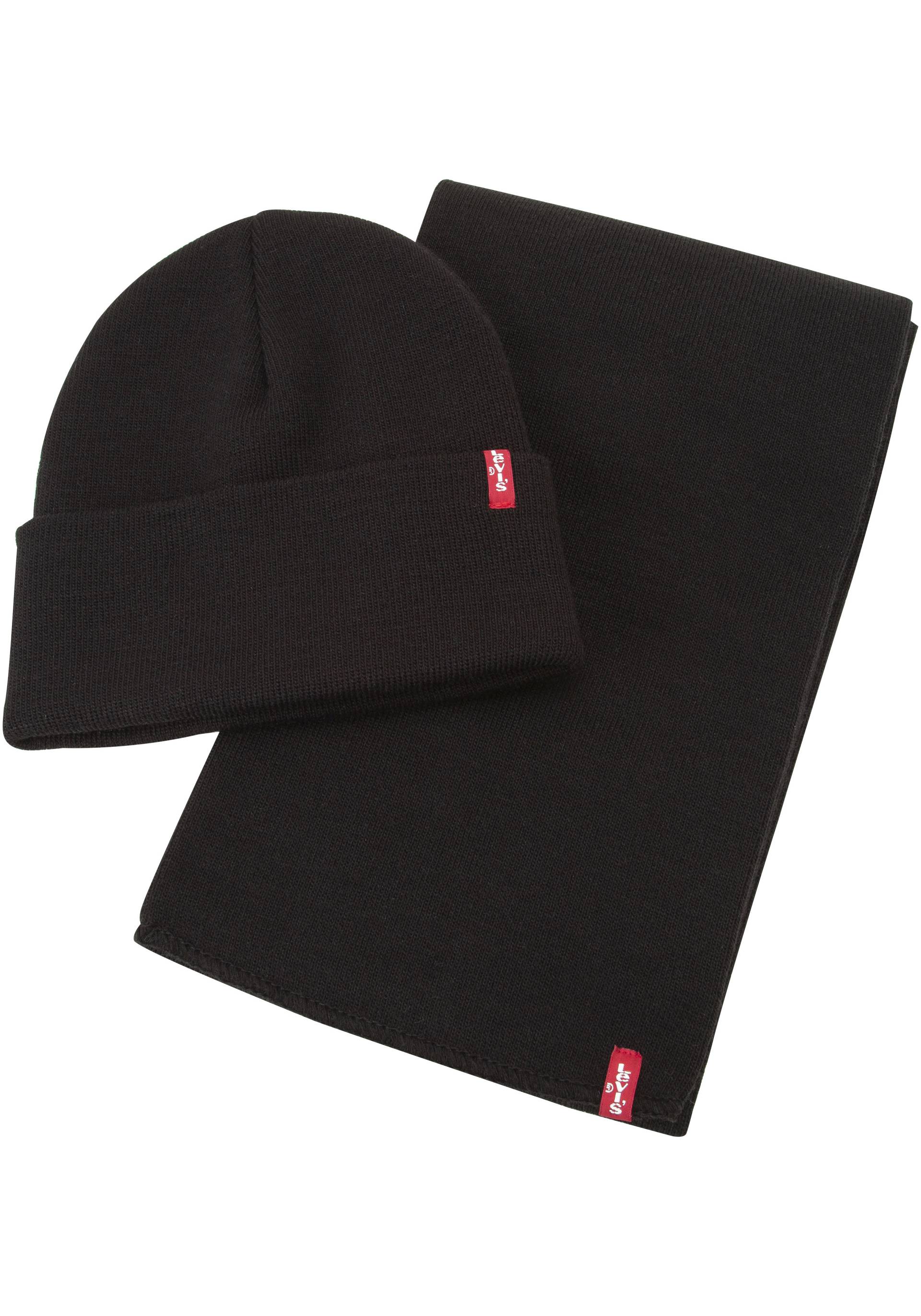 Levi's® Strickmütze »HOLIDAY GIFT S«, (2 St.), und Schal im Set von Levi's®