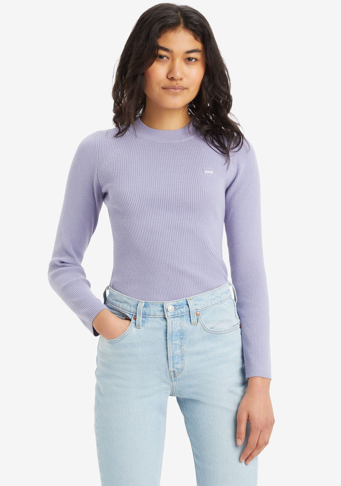 Levi's® Strickpullover »CREW RIB SWEATER«, mit Batwing Logo von Levi's®