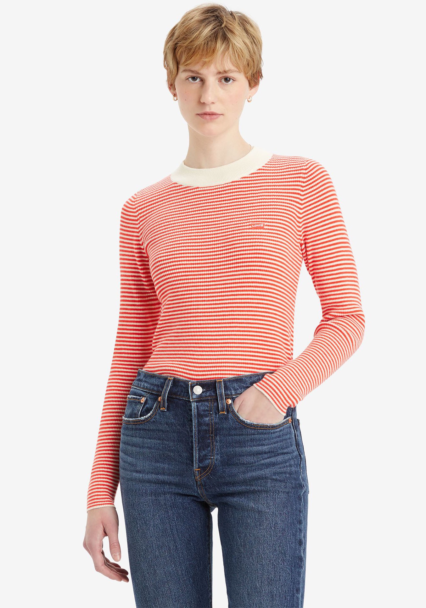 Levi's® Strickpullover »RIB SWEATER«, mit Batwing Logo von Levi's®