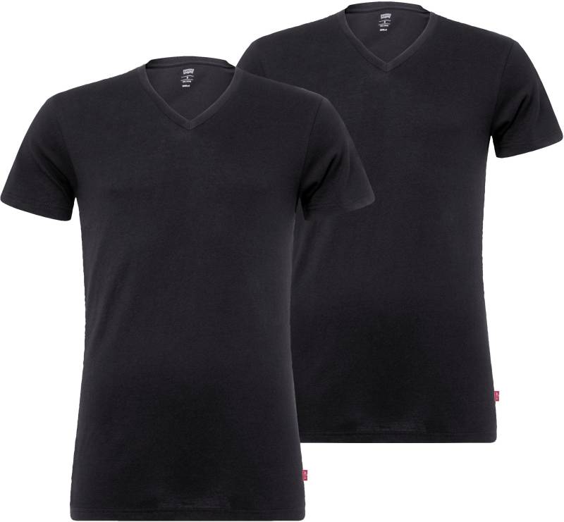 Levi's® T-Shirt, (Packung, 2er-Pack), mit breitem Logobund von Levi's®