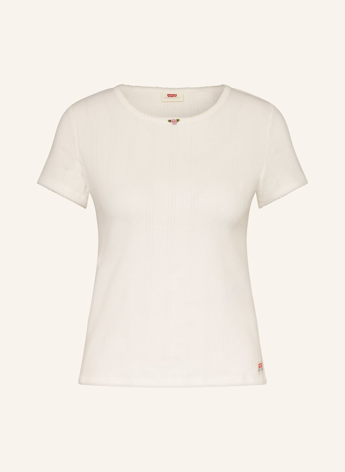 Levi's® T-Shirt Dry Goods Pointelle weiss von Levi's®