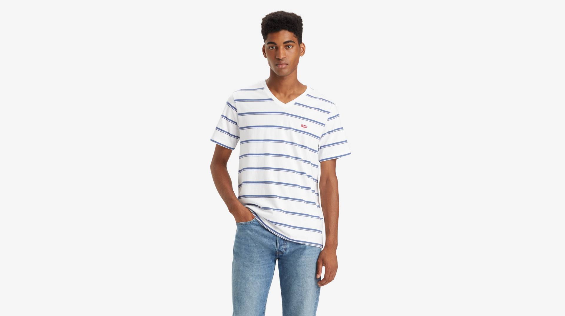 Levi's® T-Shirt »ORIGINAL HM VNECK MULTI-COLOR« von Levi's®