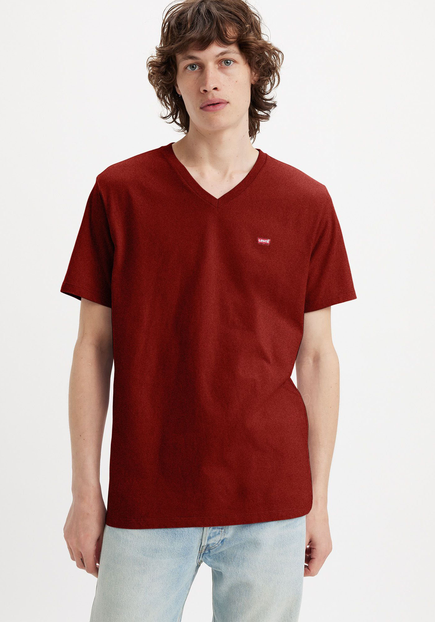 Levi's® V-Shirt »LE ORIGINAL HM VNECK«, mit Logostickerei von Levi's®