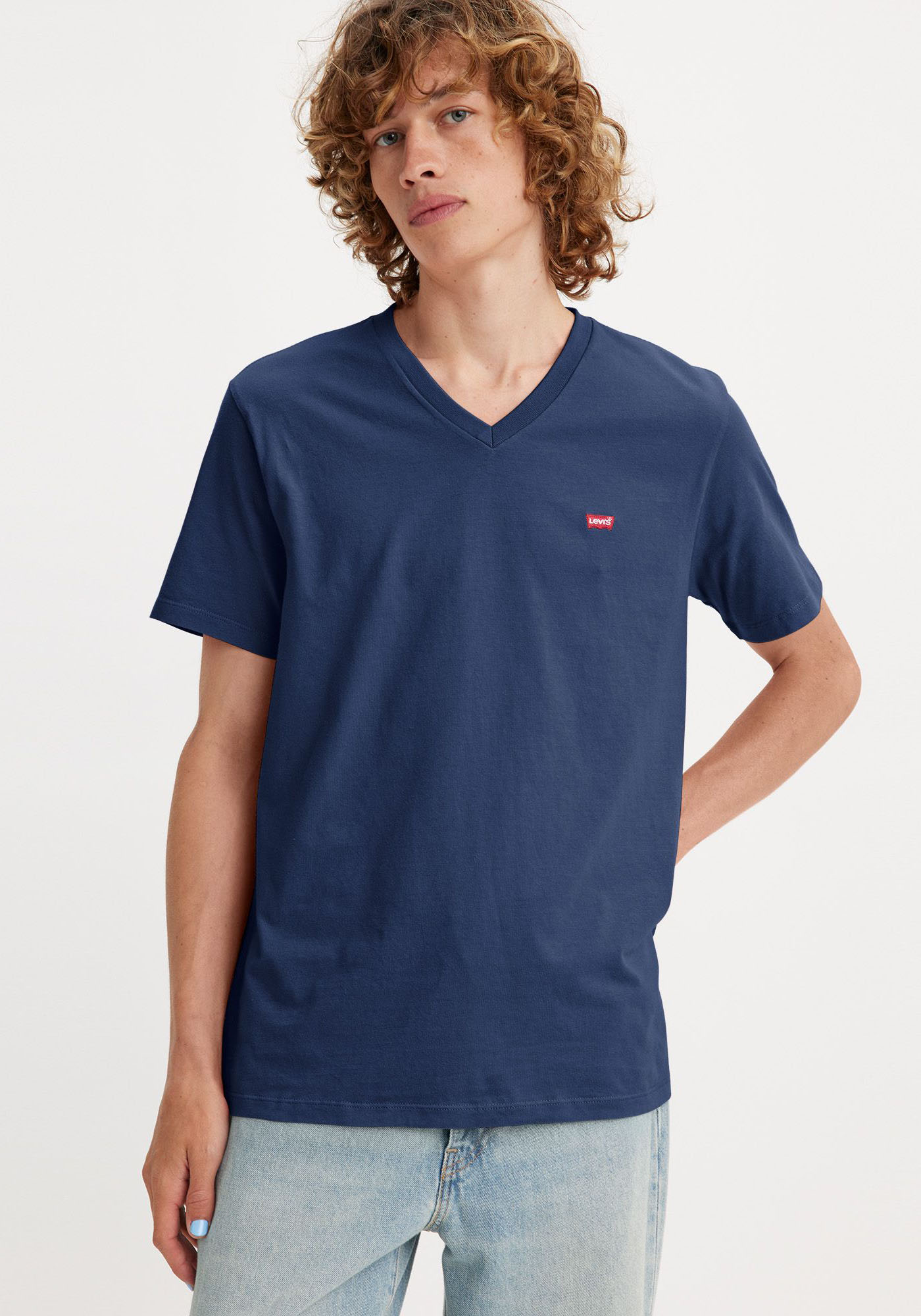 Levi's® V-Shirt »LE ORIGINAL HM VNECK«, mit Logostickerei von Levi's®