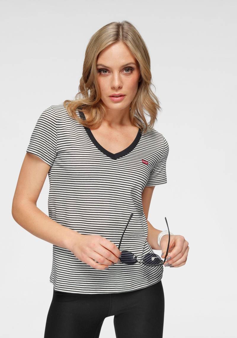 Levi's® V-Shirt »PERFECT VNECK«, mit Mini-Batwing-Logostickerei von Levi's®