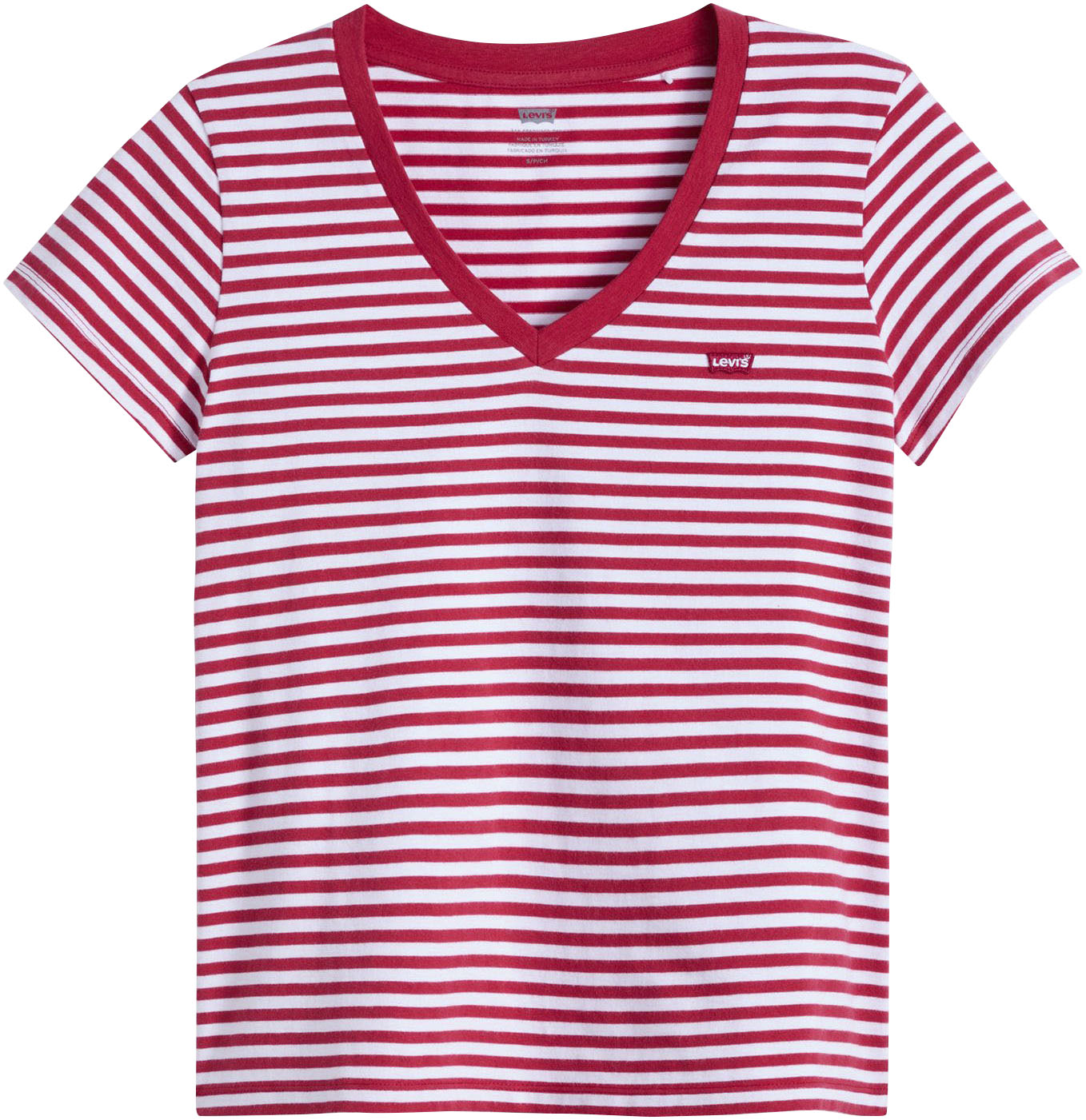 Levi's® V-Shirt »PERFECT VNECK«, mit Mini-Batwing-Logostickerei von Levi's®