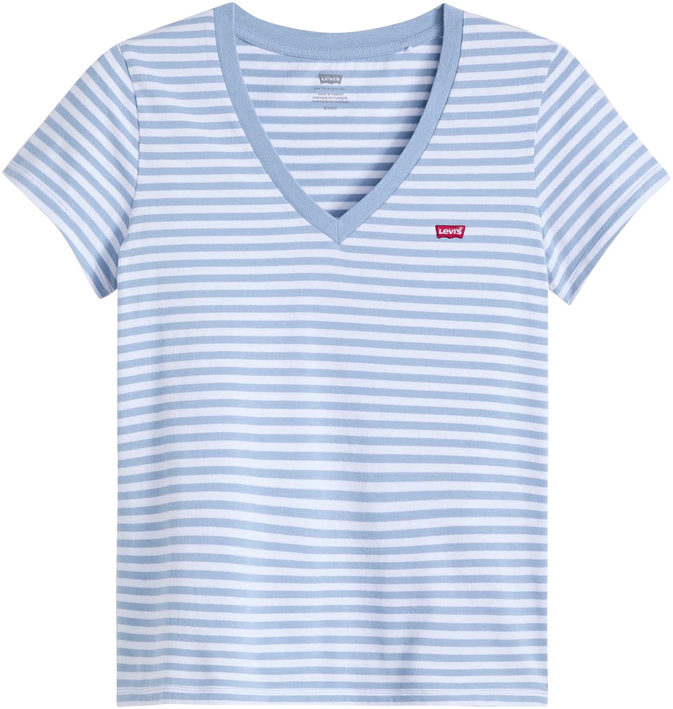 Levi's® V-Shirt »PERFECT VNECK«, mit Mini-Batwing-Logostickerei von Levi's®