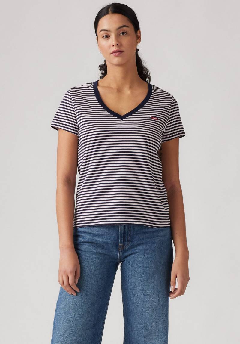 Levi's® V-Shirt »PERFECT VNECK«, mit Mini-Batwing-Logostickerei von Levi's®