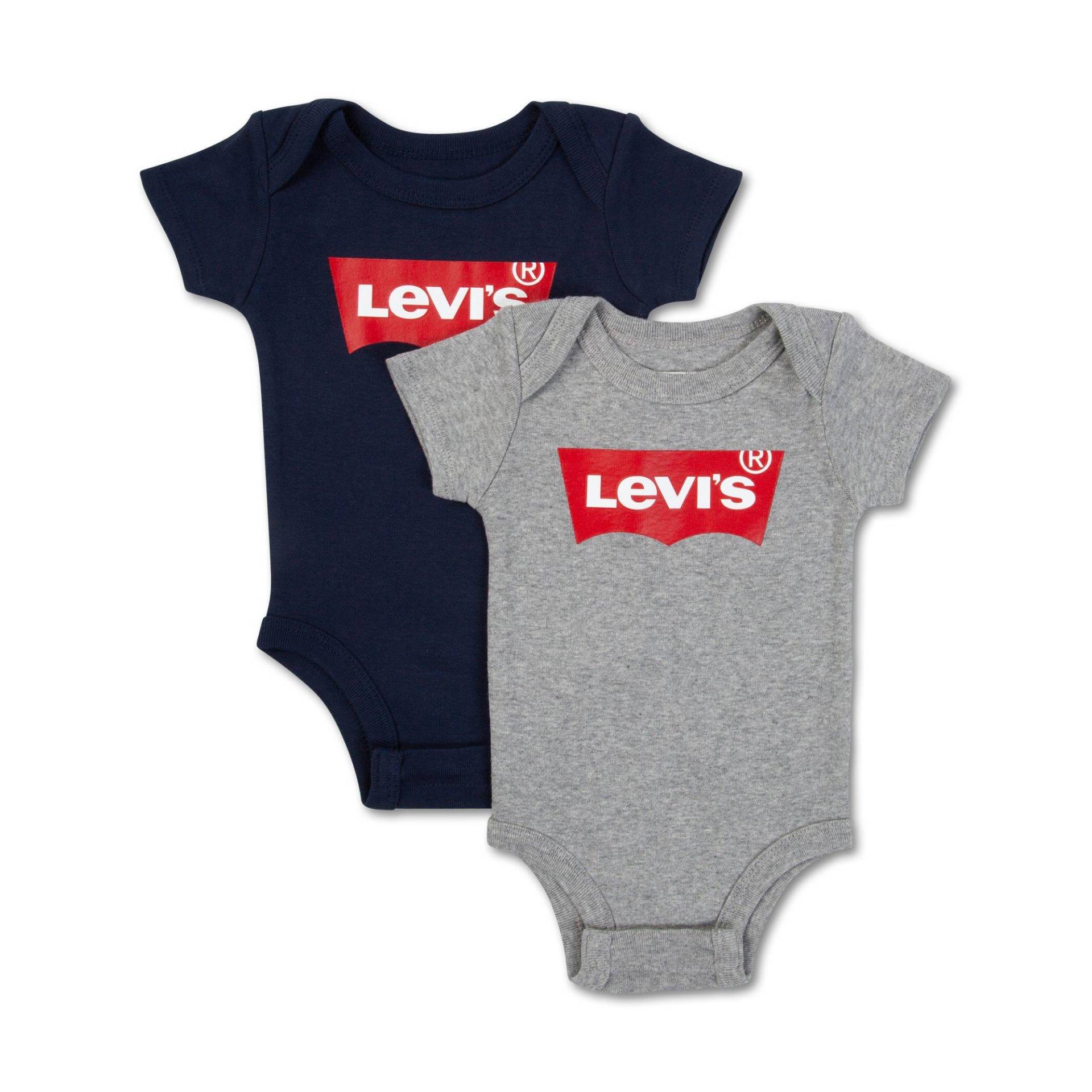 Duopack, Bodys, Kurzarm Unisex Grau 0-6M von Levi's®