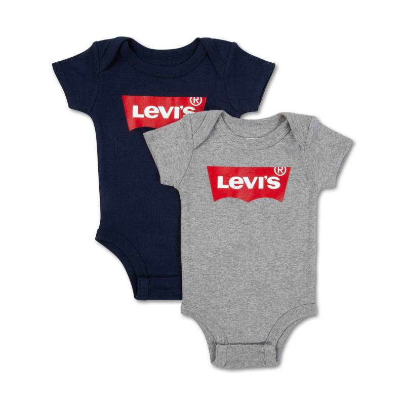 Levi's® - Duopack, Bodys, kurzarm, 6-12 mesi, Grau von Levi's®