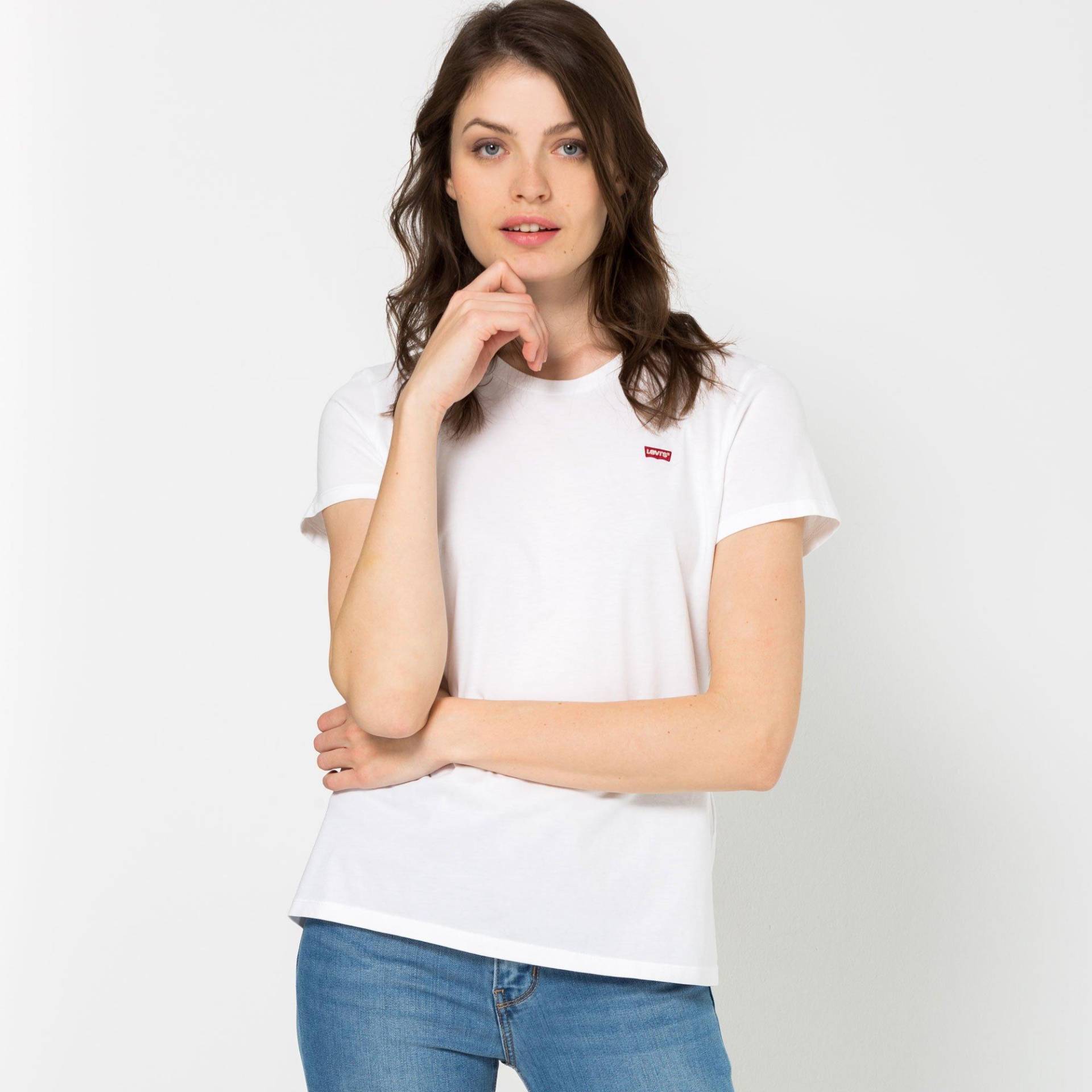 Levi's® - T-Shirt, Rundhals, kurzarm, für Damen, Weiss, Größe XL von Levi's®