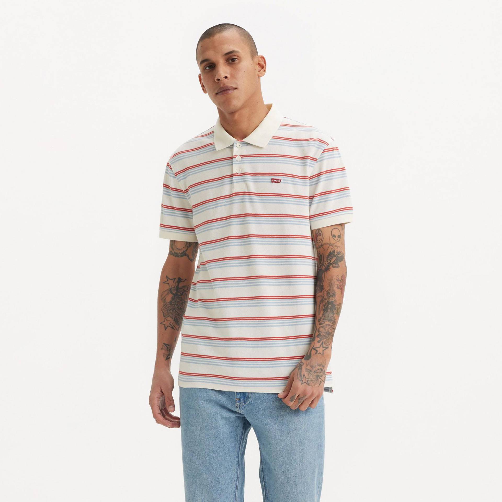 Poloshirt, Kurzarm Herren Offwhite L von Levi's®