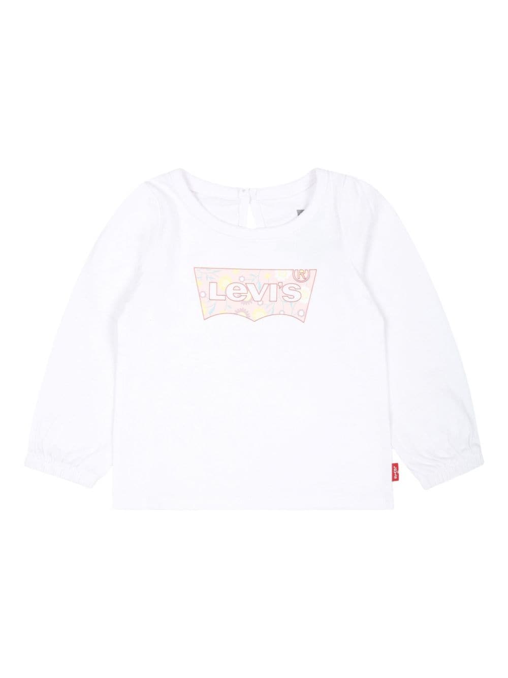 Levi's Kids Batwing long-sleeve puff-sleeve top - White von Levi's Kids