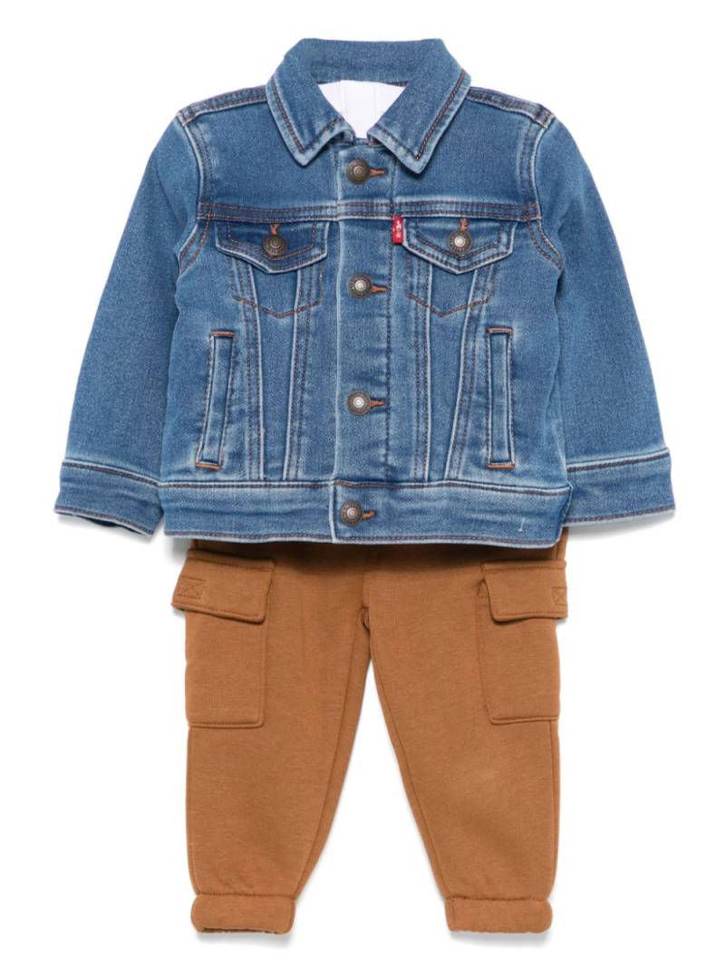 Levi's Kids T-shirt and cargo pants (set of three) - Blue von Levi's Kids