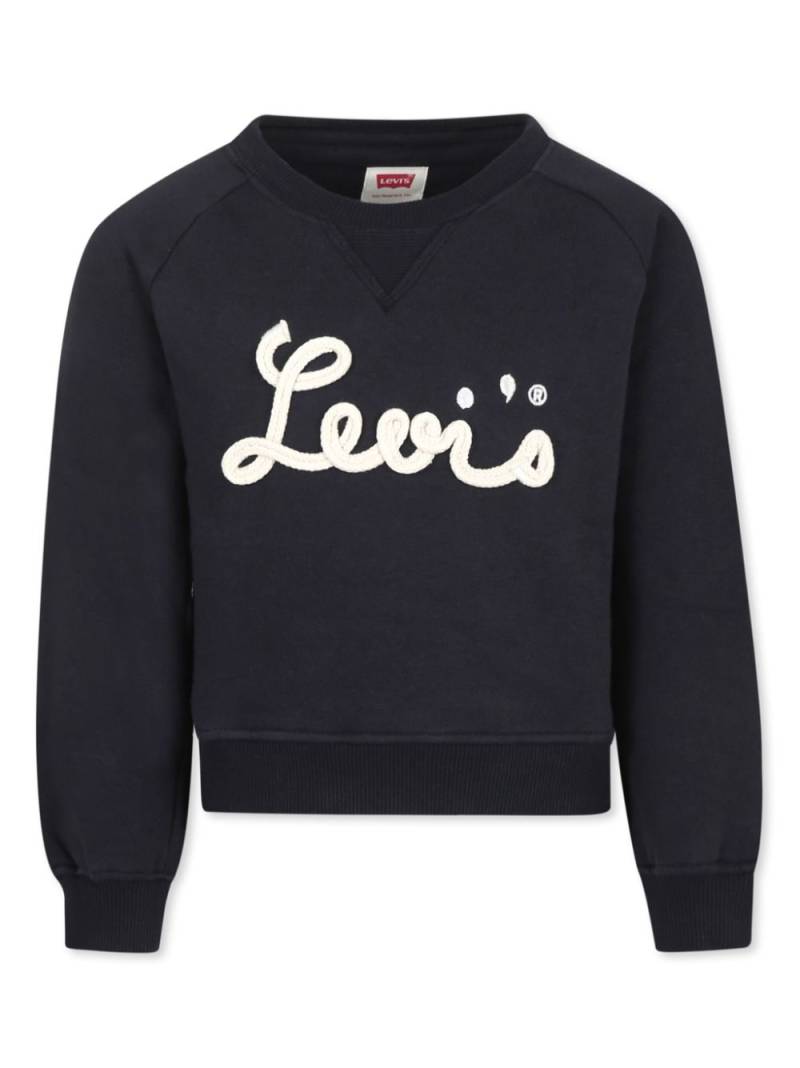 Levi's Kids logo-appliqué sweatshirt - Black von Levi's Kids