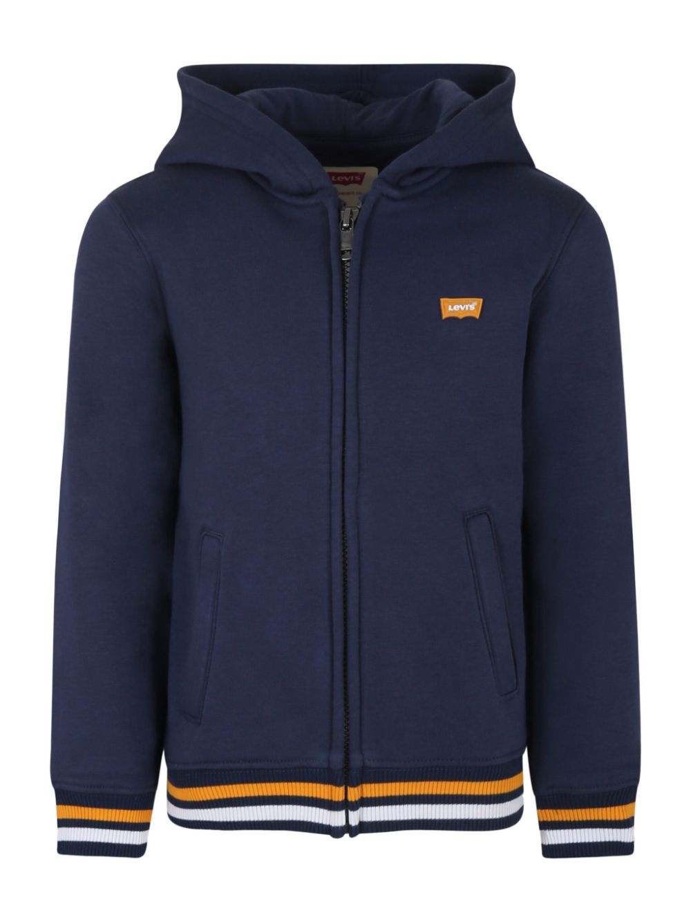 Levi's Kids logo-patch cotton-blend hoodie - Blue von Levi's Kids