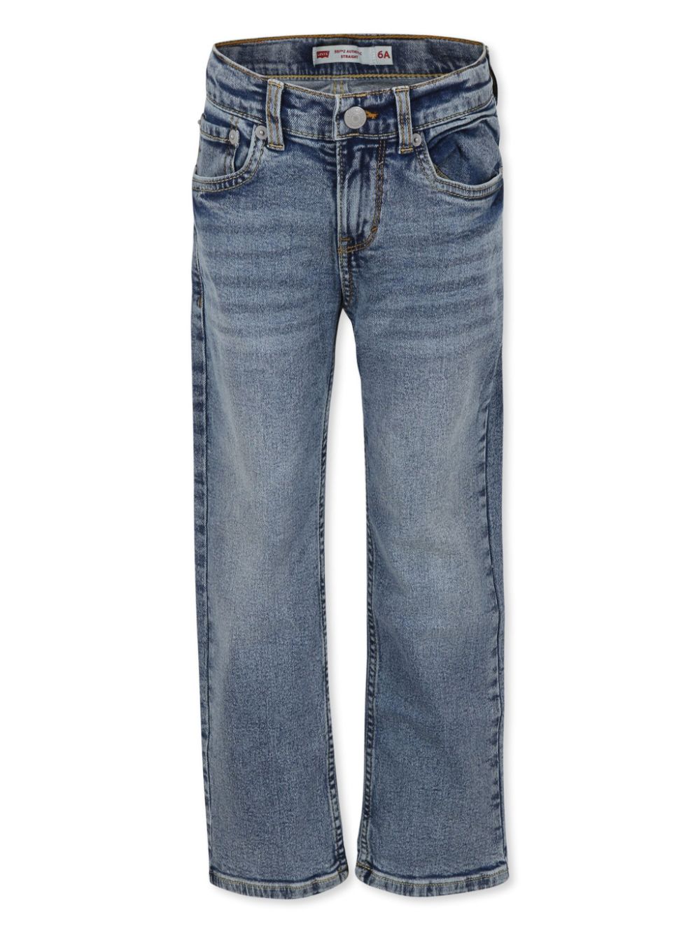 Levi's Kids logo-patch straight-leg jeans - Blue von Levi's Kids