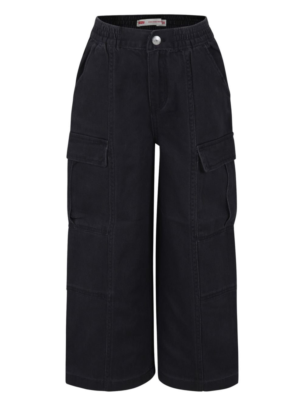 Levi's Kids logo-patch wide-leg jeans - Grey von Levi's Kids