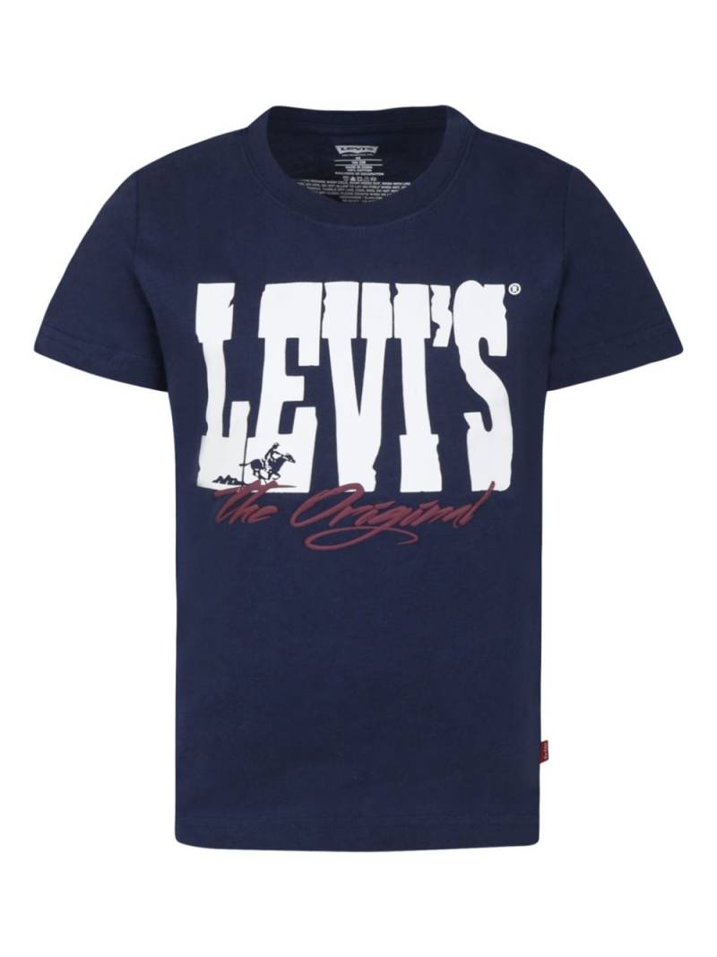 Levi's Kids logo-print T-shirt - Blue von Levi's Kids