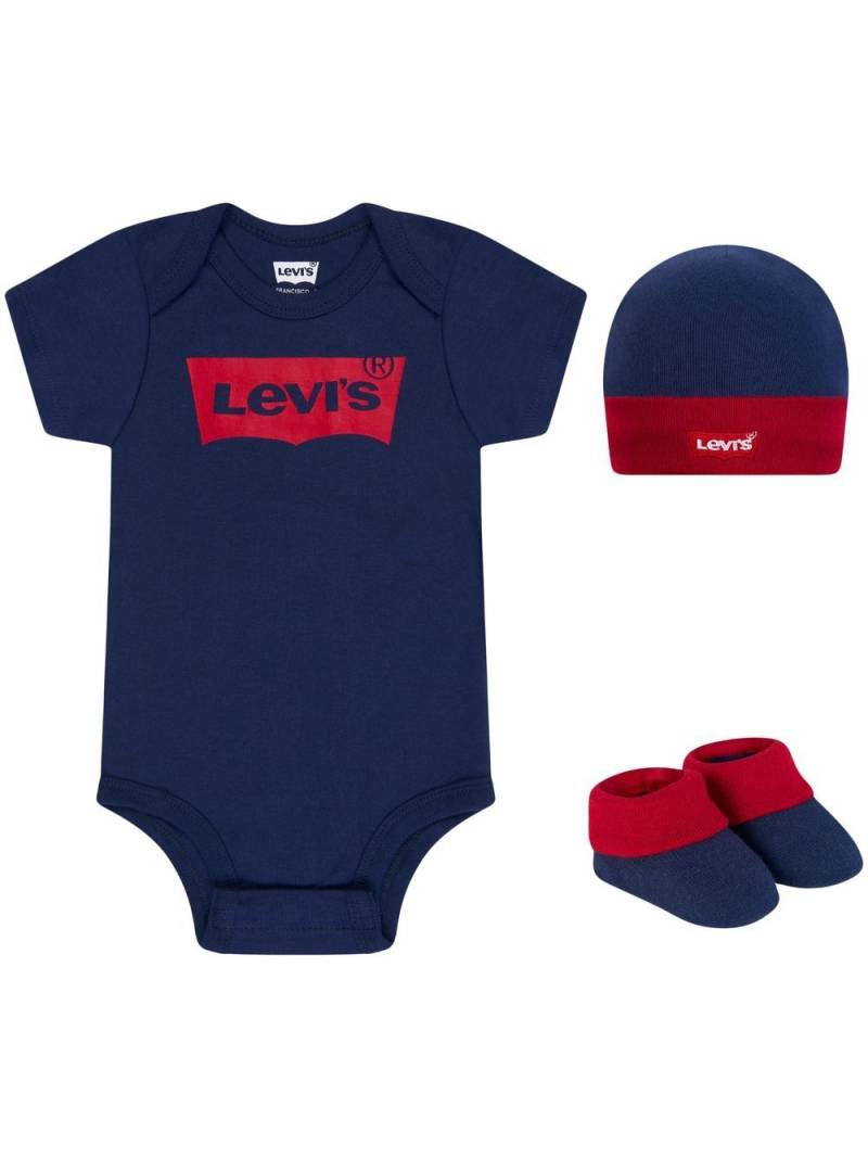 Levi's Kids logo-print cotton babygrow set - Blue von Levi's Kids