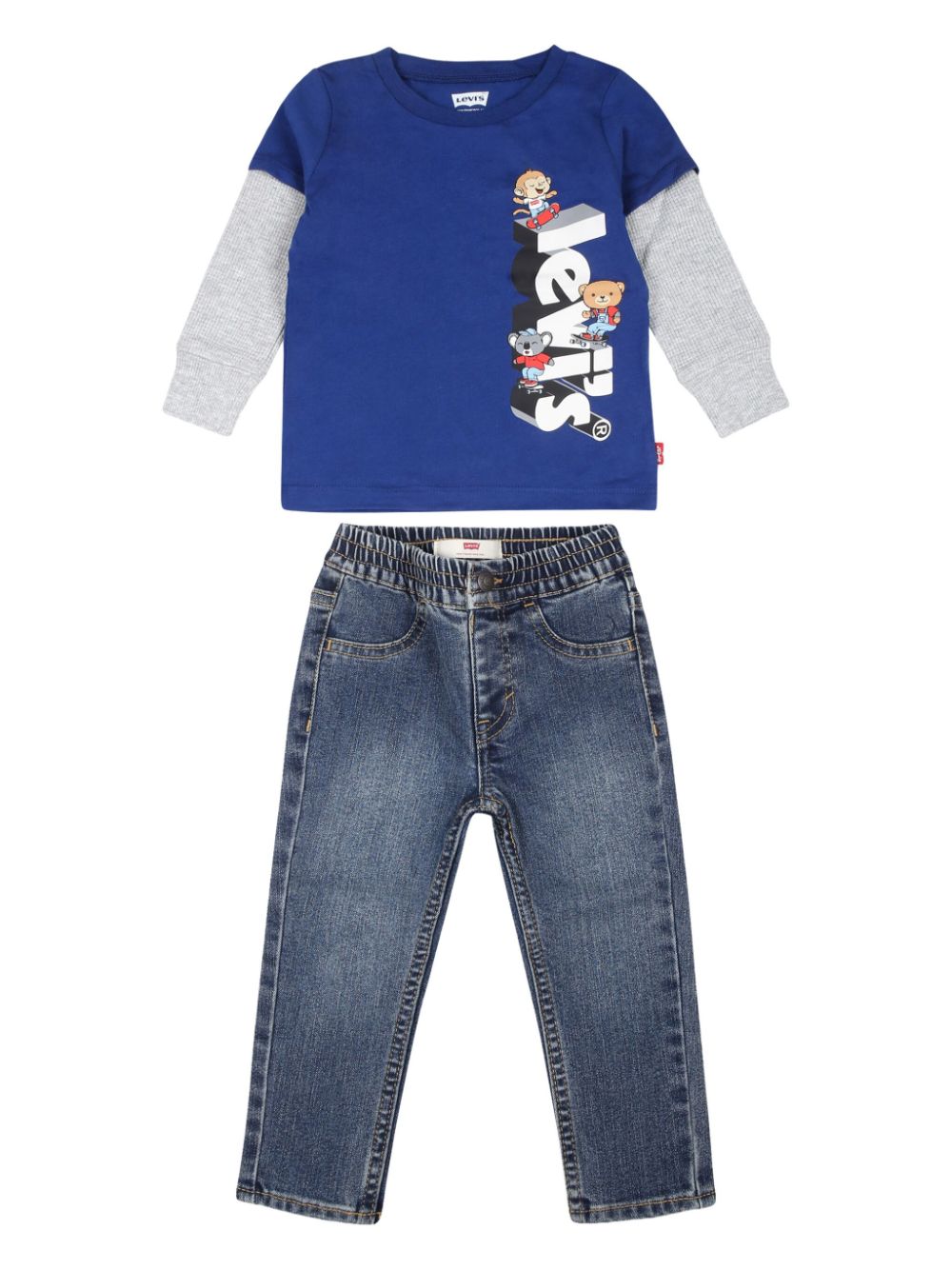 Levi's Kids logo-print jeans set - Blue von Levi's Kids