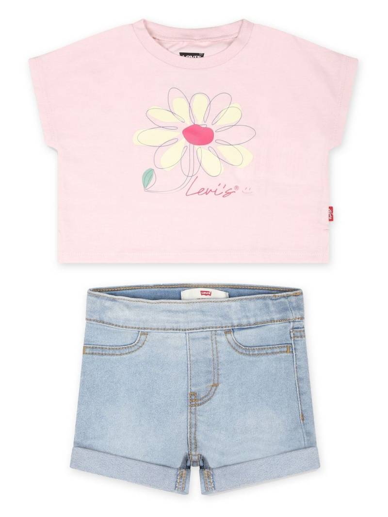 Levi's Kids mid-rise denim shorts - Pink von Levi's Kids