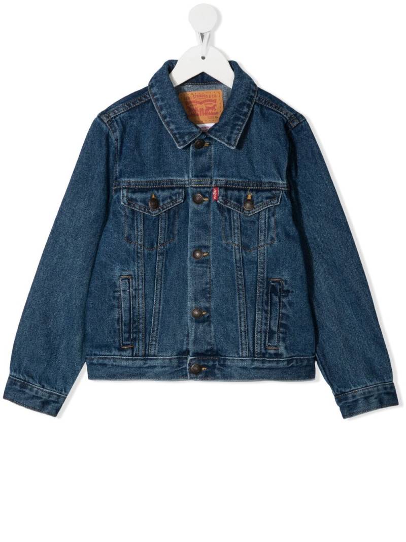 Levi's Kids pointed collar denim jacket - Blue von Levi's Kids