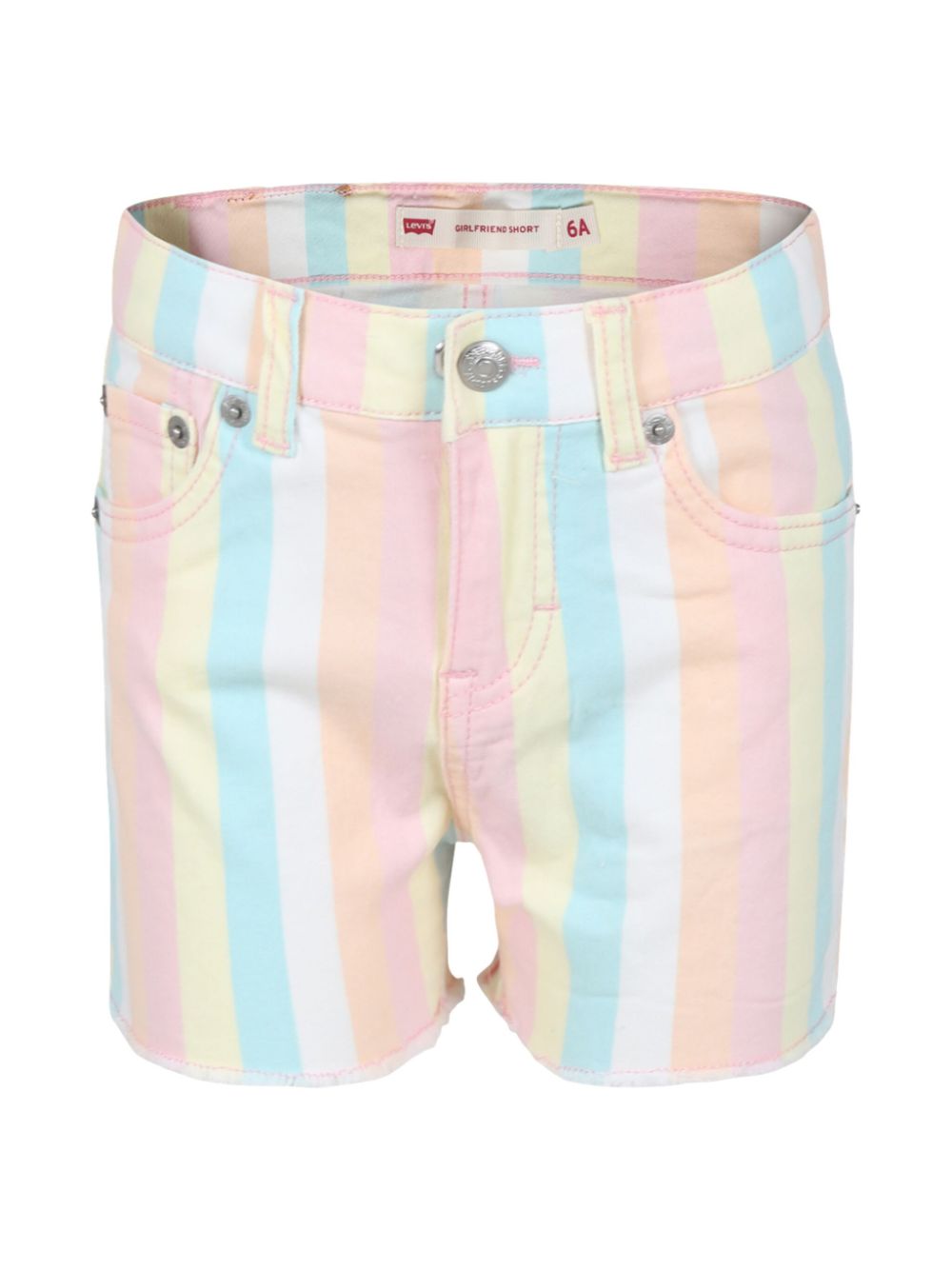 Levi's Kids striped denim shorts - White von Levi's Kids