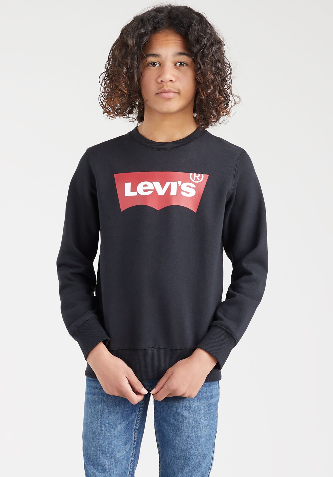 Levi's® Kids Sweatshirt »LVB LVB FRENCH TERRY BATWING«, mit grossem Logo Levi's® Kids Sweatshirt »LVB LVB FRENCH TERRY BATWING«, mit grossem Logo von Levi's® Kids