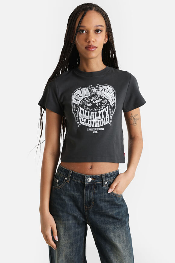 Levi's Crop T-Shirt | Anthracite | Damen  | M von Levi's