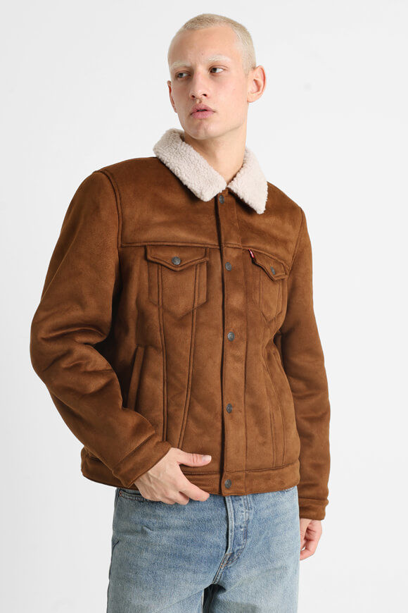 Levi's Gefütterte Kunstwildlederjacke | Brown | Herren  | L von Levi's