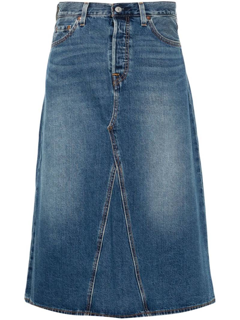 Levi's High-Rise A-Line Decon skirt - Blue von Levi's