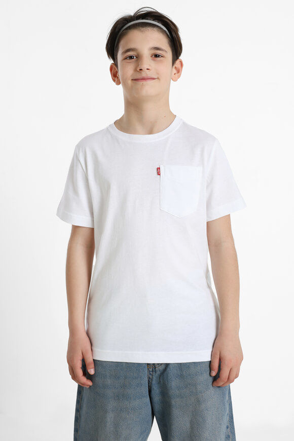 Levi's Sunset Pocket T-Shirt | Bright White | Jungen  | 10 von Levi's