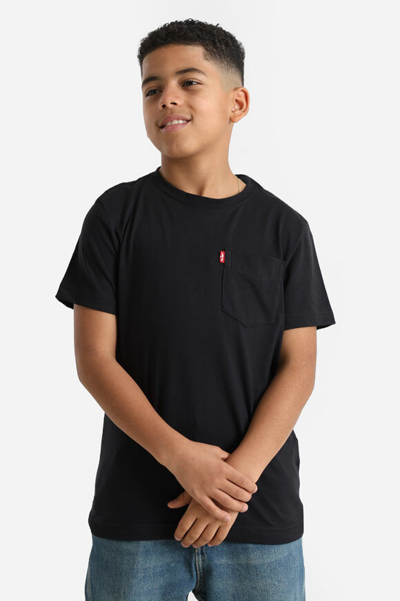 Levi's Sunset Pocket T-Shirt | Jet Black | Jungen  | 12 von Levi's