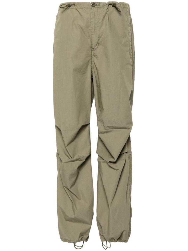 Levi's cotton parachute wide trousers - Green von Levi's