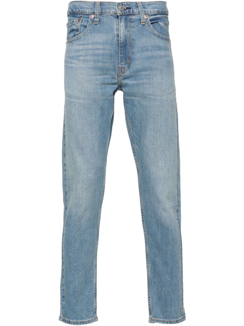 Levi's logo-patch high-rise jeans - Blue von Levi's