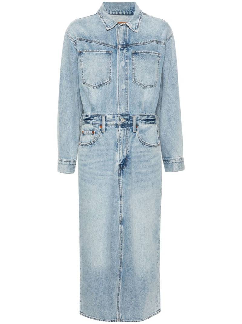 Levi's mini logo-tag midi dress - Blue von Levi's