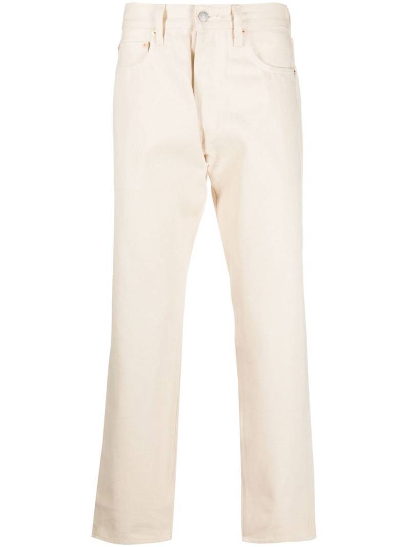 Levi's straight leg cotton jeans - White von Levi's