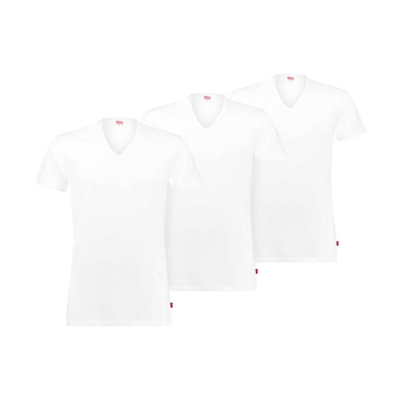 Levis - T-Shirt  Bequem sitzend, für Damen, Weiss, Größe L von Levis