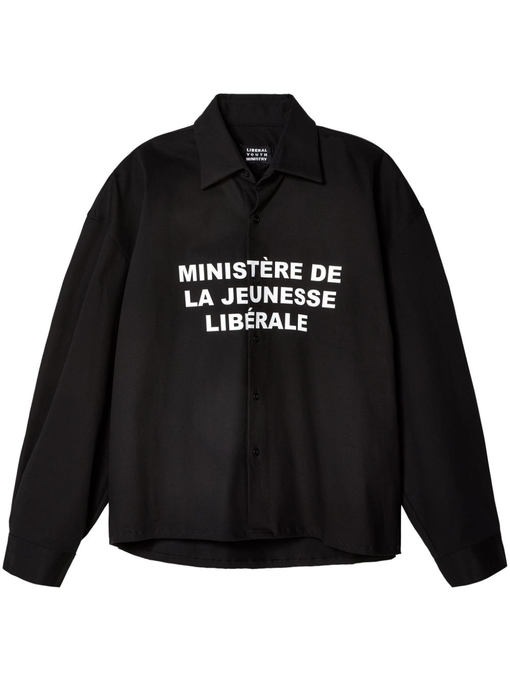 Liberal Youth Ministry Ministère-print cotton shirt - Black von Liberal Youth Ministry