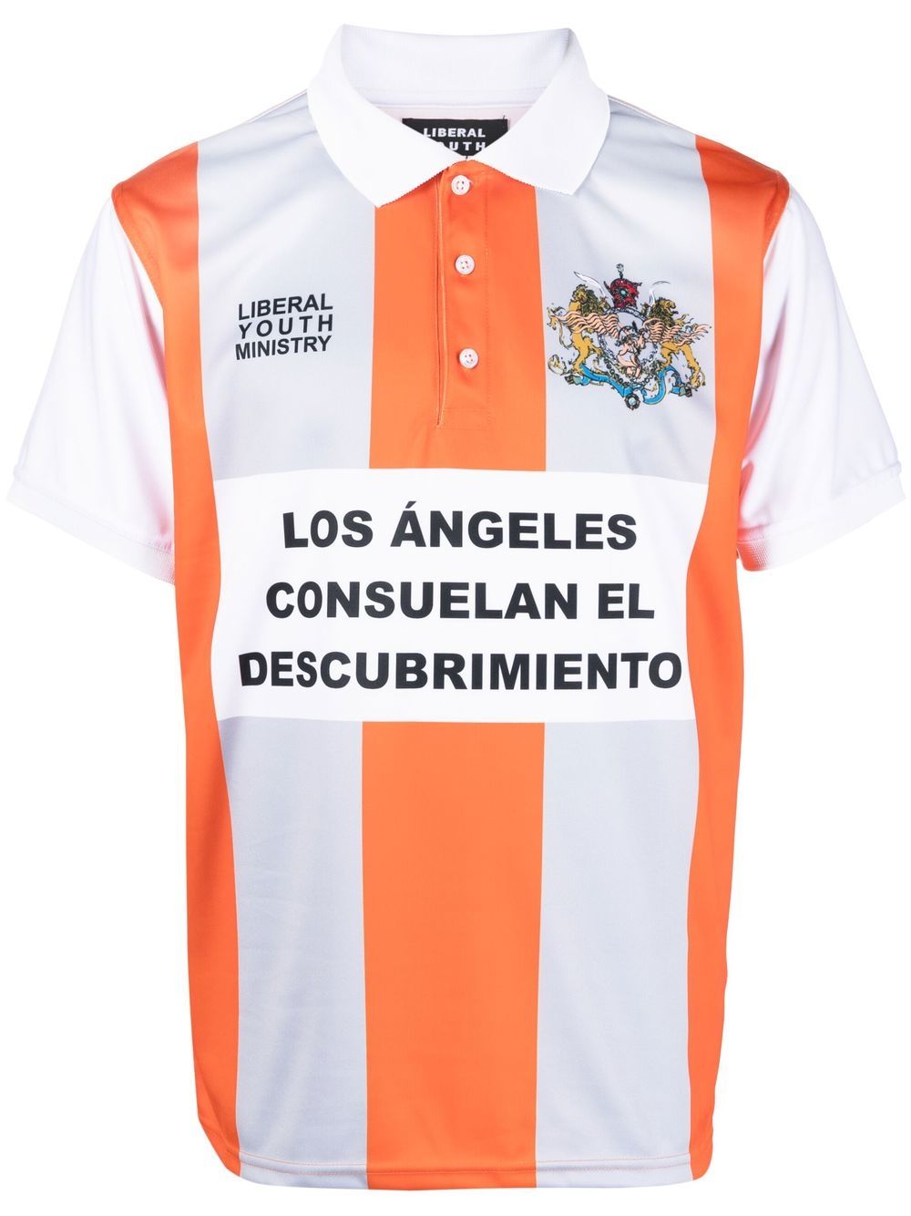 Liberal Youth Ministry Soccer logo-print polo shirt - Orange von Liberal Youth Ministry